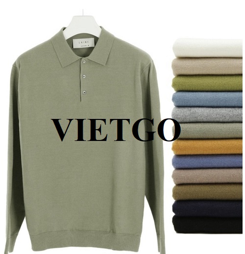 Cơ hội xuất khẩu áo sweater nam cho một vị khách tiềm năng người Hàn Quốc