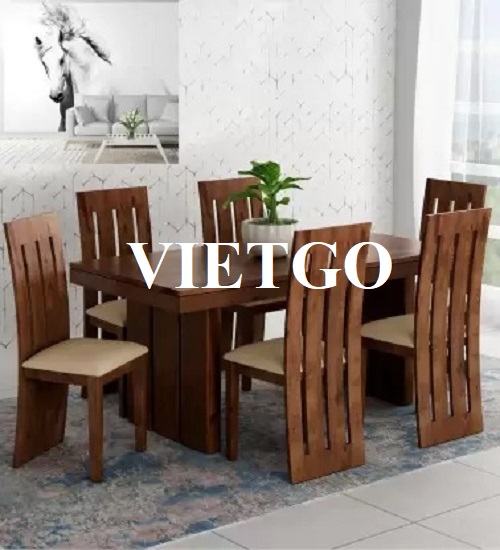 Thương vụ xuất khẩu sang thị trường Ấn độ hơn 600 bộ bàn ghế gỗ