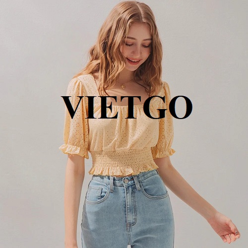 Đối tác đến từ Philippines đang tìm kiếm nhà cung cấp sản phẩm áo croptop nữ