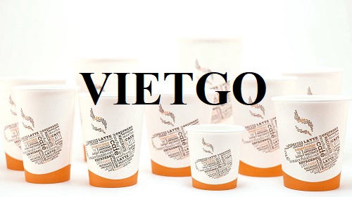(Gấp) Thương vụ xuất khẩu mặt hàng cốc giấy sang thị trường Canada
