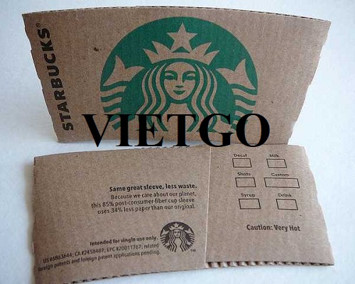 Cơ hội hợp tác xuất khẩu tay quai cốc giấy cho vị khách hàng đến từ Quần đảo Virgin thuộc Anh