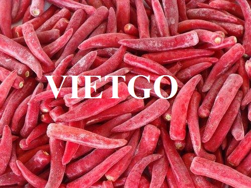 Thương vụ xuất khẩu ớt đỏ sang thị trường Nhật Bản