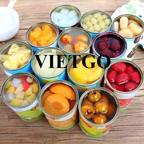 Vị khách hàng đến từ Vương quốc Anh cần tìm nhà cung cấp cho đơn hàng nhập khẩu hoa quả đóng hộp