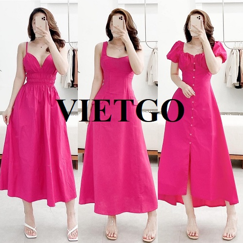 Đối tác người Nam Phi đang có nhu cầu nhập khẩu sản phẩm váy thời trang