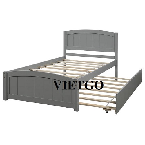 Thương vụ xuất khẩu 10 container 40’HC giường gỗ sang thị trường Mỹ
