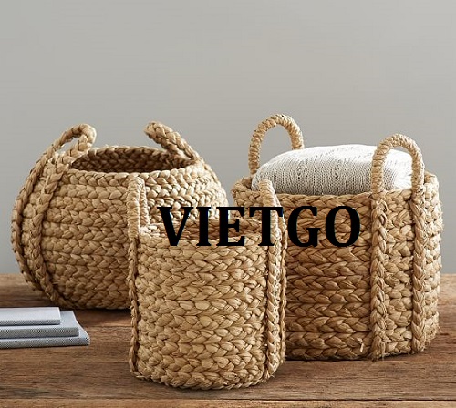 Thương vụ xuất khẩu 33.000 sản phẩm giỏ mây tre sang thị trường Pháp