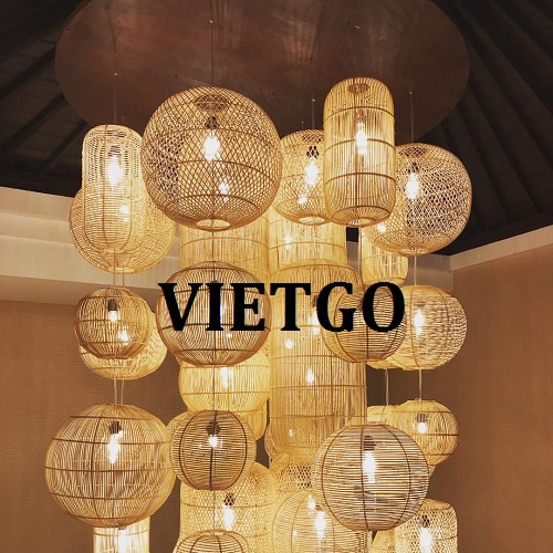 Cơ hội giao thương xuất khẩu chùm đèn mây tre đan sang thị trường Ấn Độ
