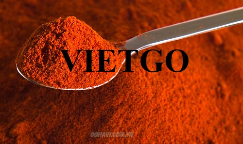 Cơ hội hợp tác với một doanh nghiệp tại Pháp cho đơn hàng xuất khẩu bột ớt