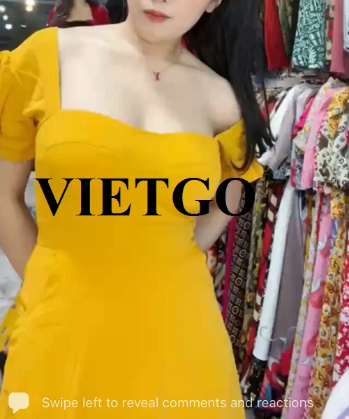 Đối tác người Kuwait cần tìm nhà cung cấp sản phẩm váy