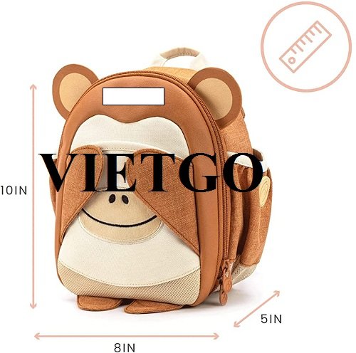 Thương vụ xuất khẩu sản phẩm ba lô trẻ em sang thị trường Mỹ