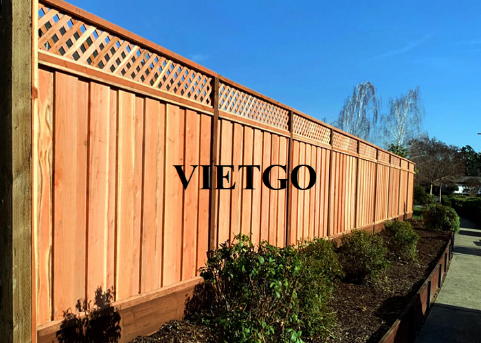 Thương vụ xuất khẩu 50 container hàng rào gỗ sang thị trường Mỹ cho dự án sắp tới