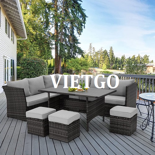 Cơ hội xuất khẩu bộ bàn ghế mây ngoài trời sang thị trường Canada