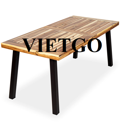 Thương vụ xuất khẩu bàn ghế gỗ ngoài trời sang thị trường Mỹ