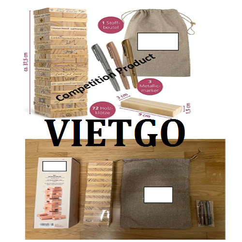 Thương vụ xuất khẩu bộ đồ chơi rút gỗ sang thị trường Đức