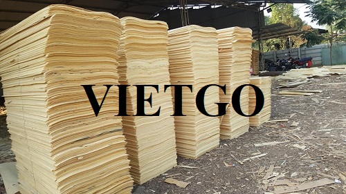Thương vụ xuất khẩu 5 container 40ft ván bóc sang thị trường Ấn Độ