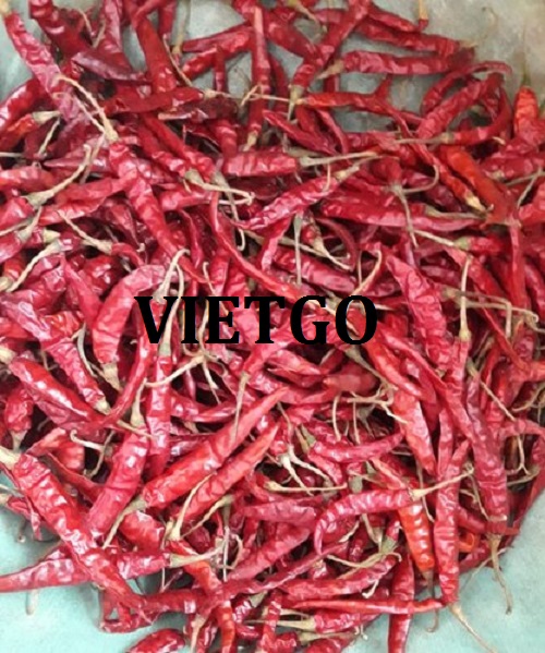 Cơ hội hợp tác với doanh nghiệp Trung Quốc cho sản phẩm ớt khô