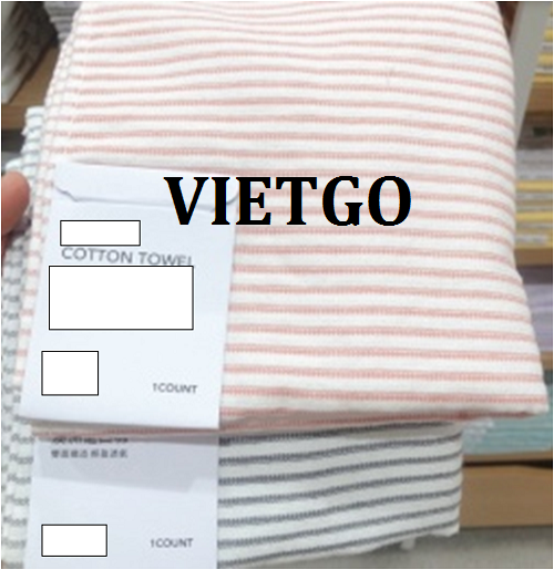 (Cập nhật số điện thoai) Đại diện chuỗi siêu thị tiêu dùng tại Nhật đang tìm kiếm nhà cung cấp cho sản phẩm khăn bông