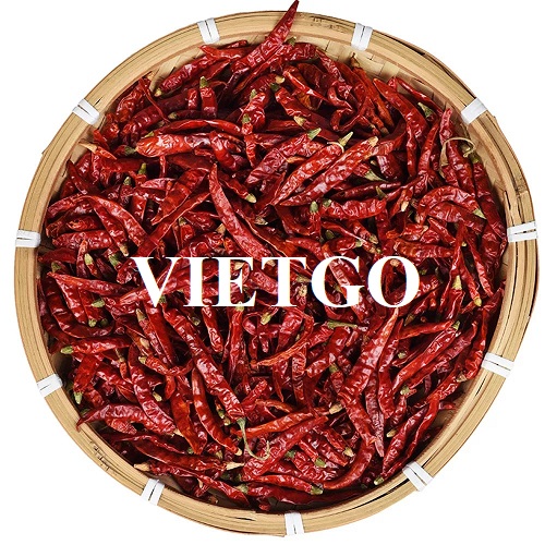 Cơ hội hợp tác xuất khẩu sản phẩm ớt khô đến thị trường Ấn Độ