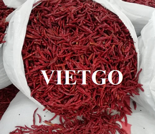Cơ hội hợp tác với doanh nghiệp tại Trung Quốc cho đơn hàng xuất khẩu ớt khô