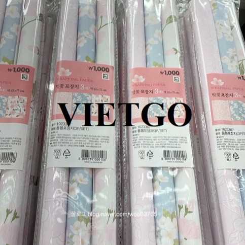 Cơ hội xuất khẩu giấy gói quà sang thị trường Hàn Quốc