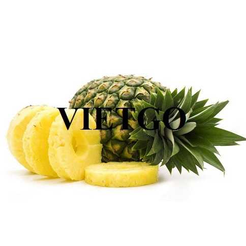 Thương vụ xuất khẩu dứa đóng hộp sang thị trường Nga